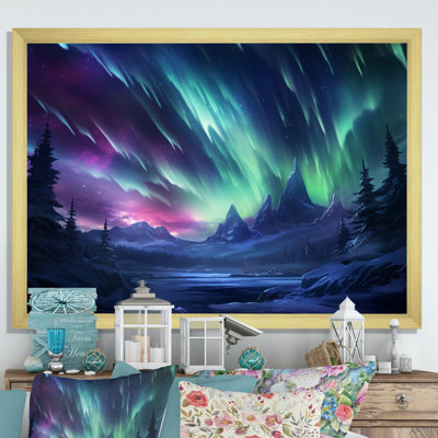«Vibrant Northern Lights» sur toile