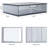 Plastic Stackable Organizing Drawers,12.5 Inches Wide. The Set Includes An Open Drawer And A Split Drawer, Organizing Desk Accessories And Sorting Paper. (Classic Grey / 2 Pieces)