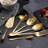 6-Piece Serving Flatware Silverware Set,Stainless Steel Serving Utensil Set,Include Cake Server, Slotted Serving Spoon, Serving Spoon, Cold Meat Fork, Butter Knife, Soup Ladle-2047094756