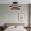 Luminaire à anneaux à DEL en aluminium rustique moderne à intensité variable 3000K-563759120