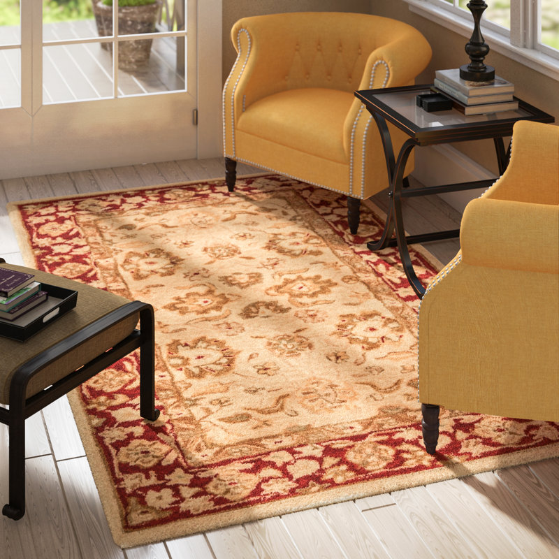 Tapis oriental en laine touffeté à la main Tingley, Rectangle 12 pi x 18 pi