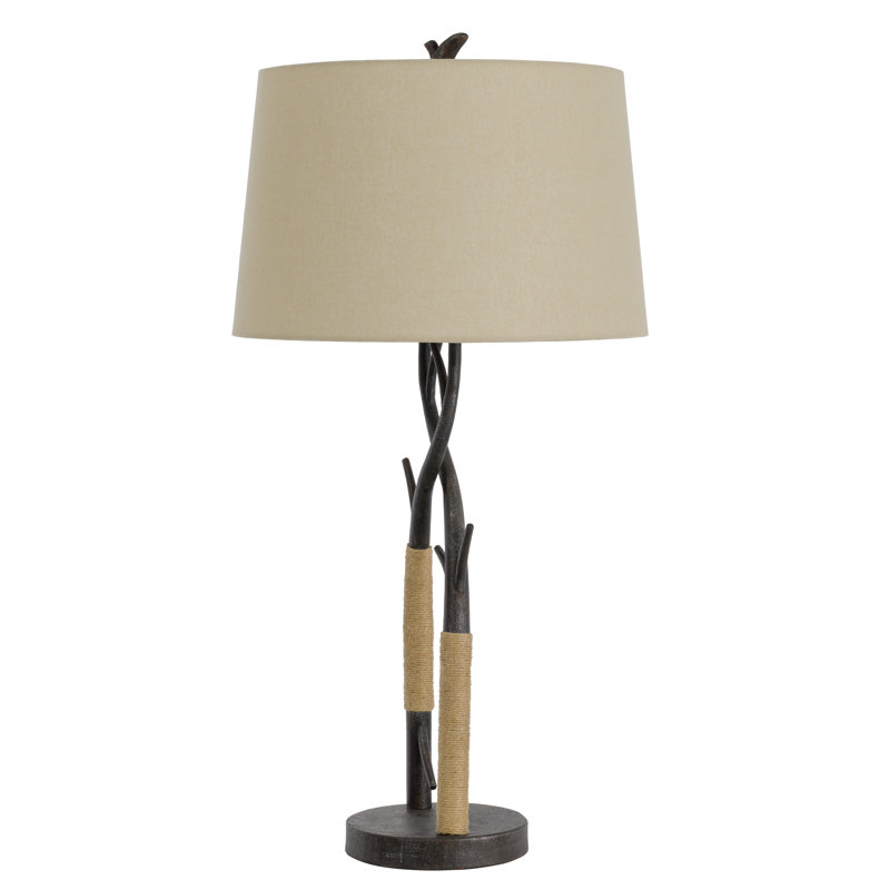 Lampe de table noire 32 po Aleighya