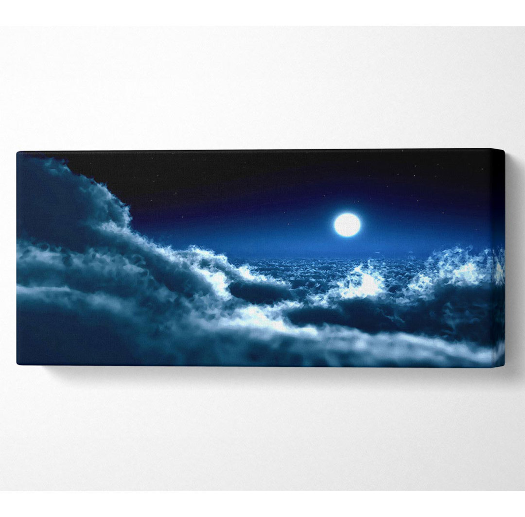 Mond über den Wolken - Kunstdrucke auf Leinwand