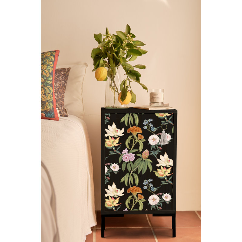 Carmela 40cm W Solid Wood Bedside Table