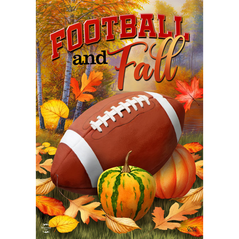 Automne et drapeau de jardin de football