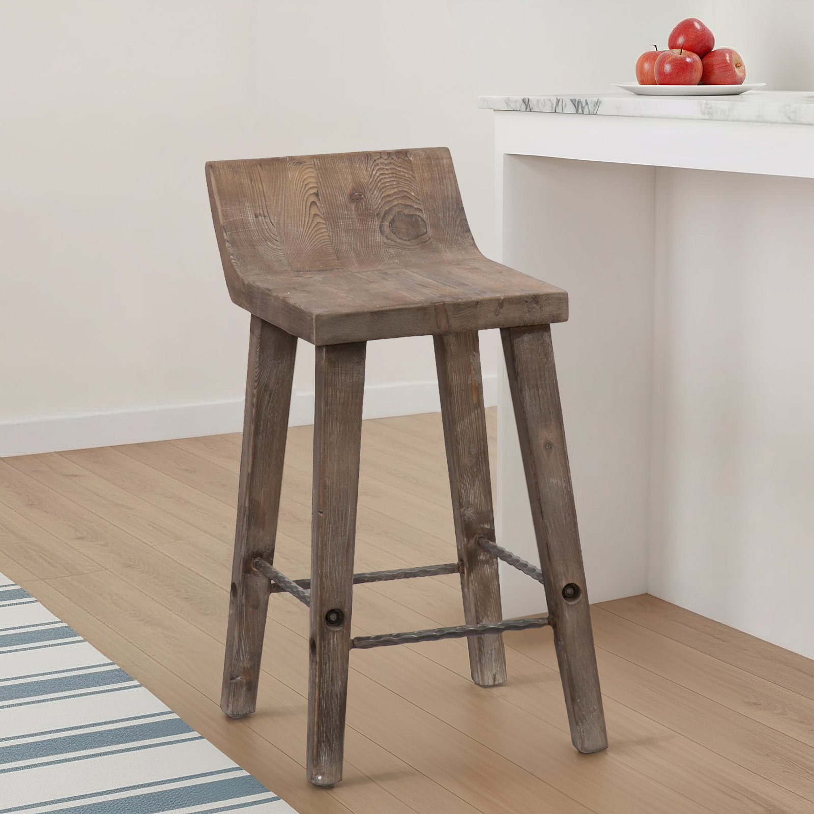 Carlson Bar and Counter Stool, Counter Stool (24" Seat Height), Rustic Brown