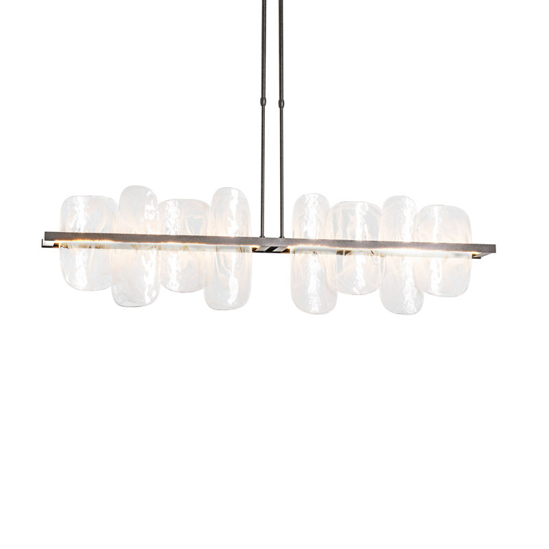 Vitre 1 - Light Kitchen Island Linear LED Pendant, Natural Iron