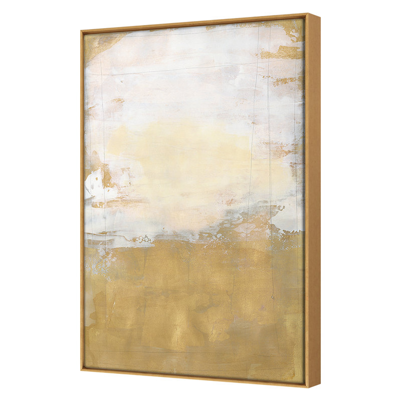 Gold Bar 2 Print by Harris, Maeve, 44" H x 29" W, Gold Framed
