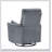 Gray Corduroy Fabric Swivel Glider Recliner With Solid Wood Frame And Plush Cushioning For Living Room Comfort-1211475347