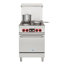 24 po Cuisinière électrique commerciale avec 4 brûleurs et 1 four électrique standard en acier inoxydable - 208 V triphasé