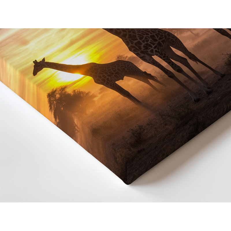 Toile dans une scène de crépuscule tranquille, H 9 po x l 12 po