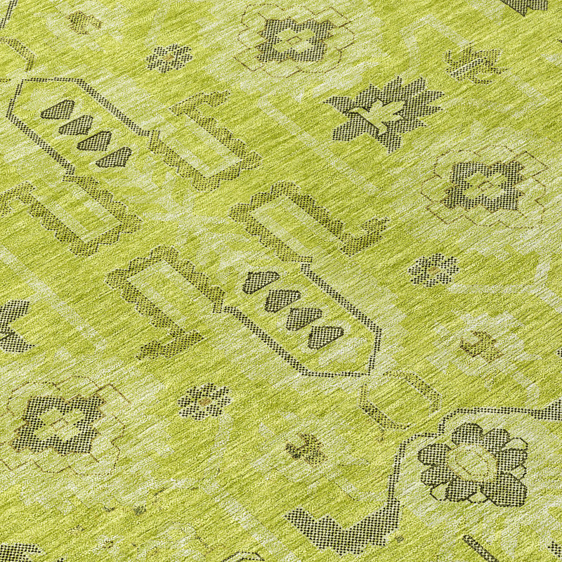 Killingly Washable Oriental Indoor / Outdoor Rug, Rectangle 1'8" x 2'6"