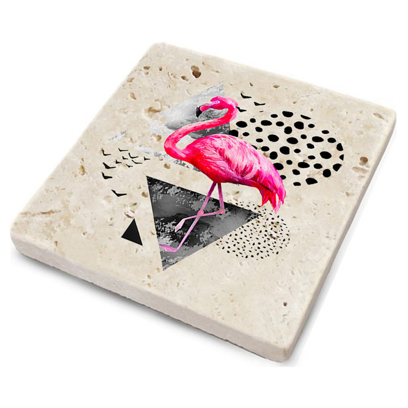 Ensemble de tapis en verre de qualité supérieure (4 pièces) de qualité supérieure, 3,9 x 3,9 x 0,4 pouces | 100% pierre naturelle pour la durabilité et l'élégance | Parfait pour protéger les surfaces, idéal pour la maison et le bureau, élégant et fonctionnel