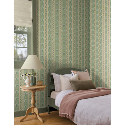 Portico Sage Wallpaper