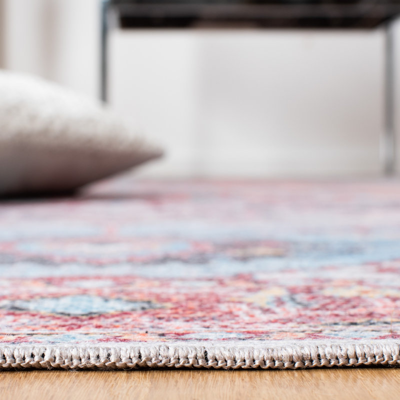 Rust and Ivory Hand-Knotted Reversible Viscose Area Rug
