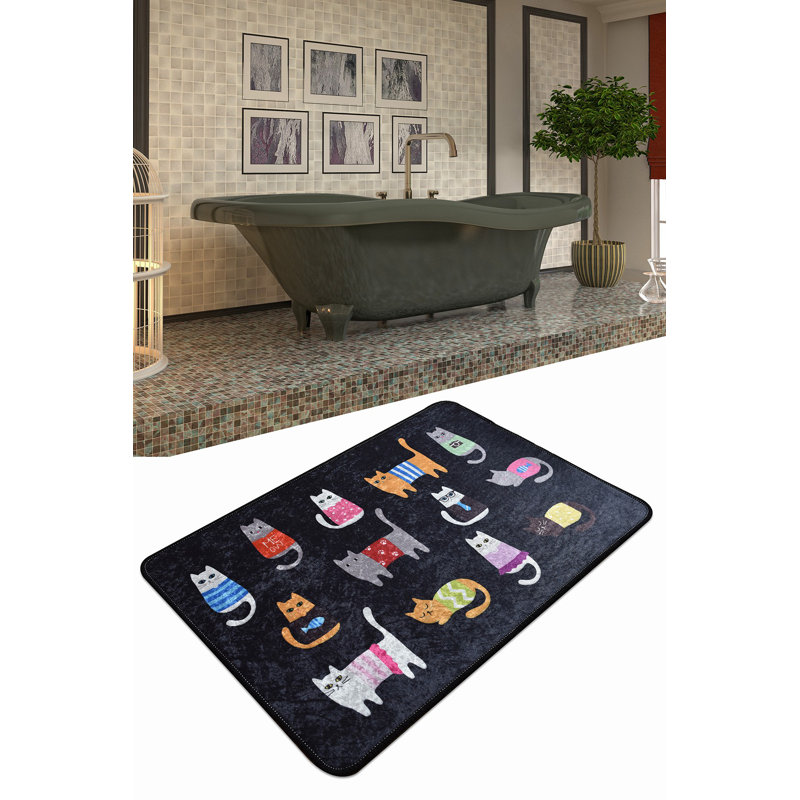 Tapis durable, 100% polyester, hauteur des poils de 0,4 po | Antibactérien, antidérapant, dessous lavable à la machine | Parfait pour le salon, la chambre à coucher et les endroits très passants, facile d'entretien et design élégant