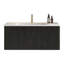 Meuble-lavabo élégant avec texture rayée et lavabo intégré-91410043