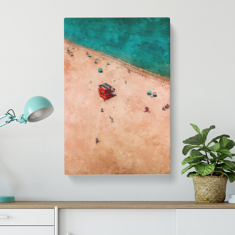South Beach in Miami - Wrapped Canvas, 60cm H x 40cm W x 3cm D