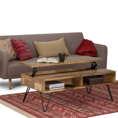 Hunter - Table basse à plateau relevable - Naturel