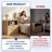 Night Stand With Charging Station, 2-drawer Fluted Bedside Table With Open Shelf, Storage Nightstand For Bedroom（Set of 2)