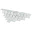 Expressions Scallop White 11-1/4" x 12" Glass Mosaic Tile