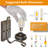 Rustic Farmhouse Wall Sconces Set of 2 Plug-in Wall Lights (No Bulbs)