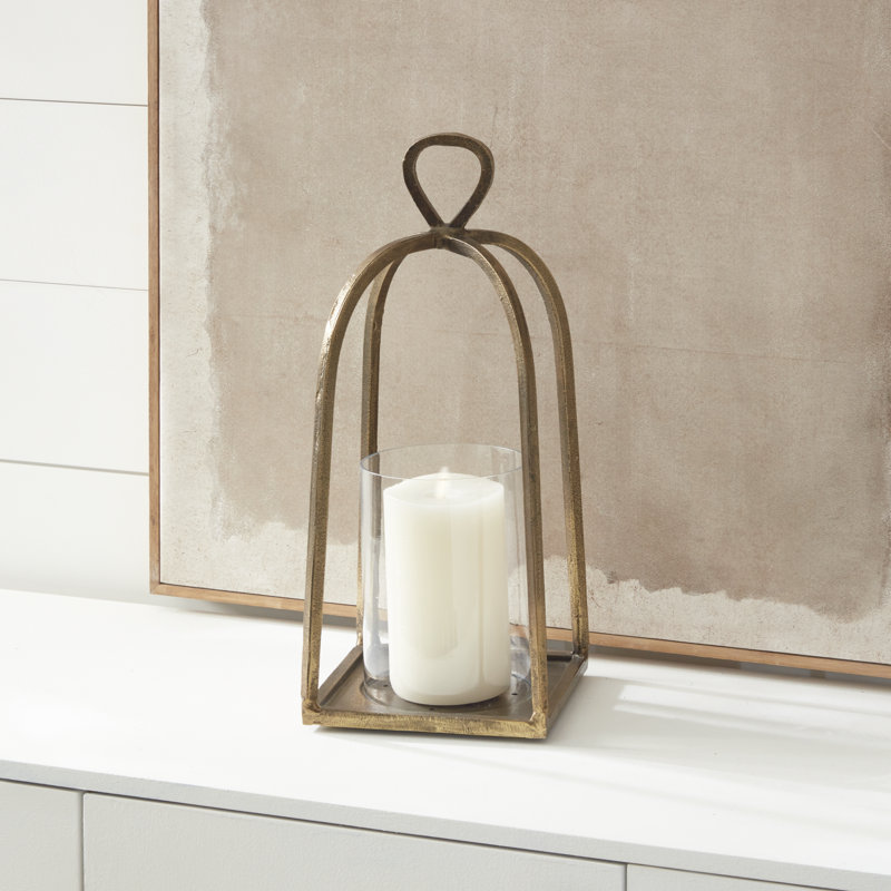 Saga Hurricane Candle Holder, 18.5" H x 8" W x 8" D