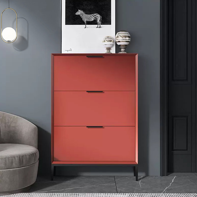 Red Manufactured wood Shoe Storage