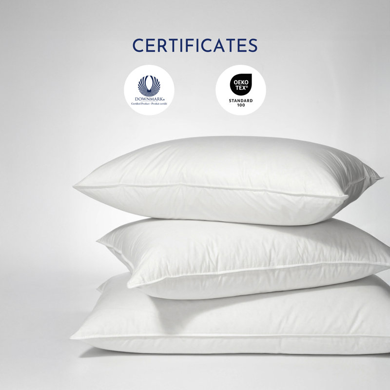 Oreiller en duvet d'oie blanche hongrois 750, Queen