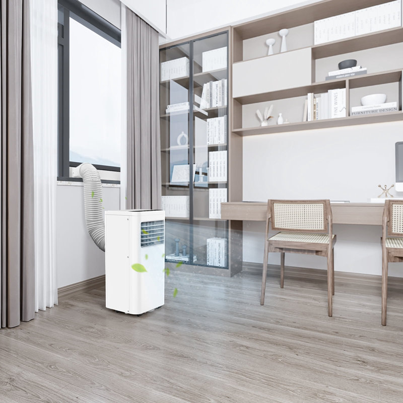 Climatiseur portatif 8-000 BTU (ASHRAE), refroidissement rapide 3-en-1 pour 350 pieds carrés Ensembles de fenêtre d'affichage à distance Ft Spaces inclus pour le bureau de la chambre à coucher