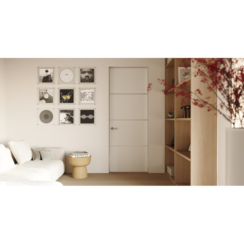 Panneaux muraux à lattes 96 po x 11,25 po avec embout | Traitement mural moderne en bois insonorisant, Érable clair