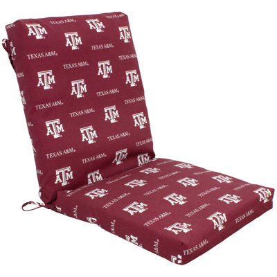 Coussin de siège/dossier d’intérieur/extérieur à Tigers, Texas A M Aggies
