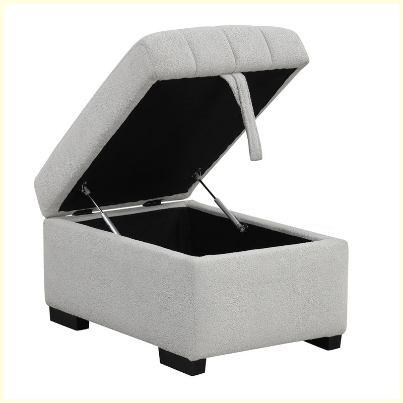 L-shaped Sectional Pull Out Sofa Bed Sleeper Sofa with Two USB Ports, Two Power Sockets and a Movable Storage Ottoman, Grey