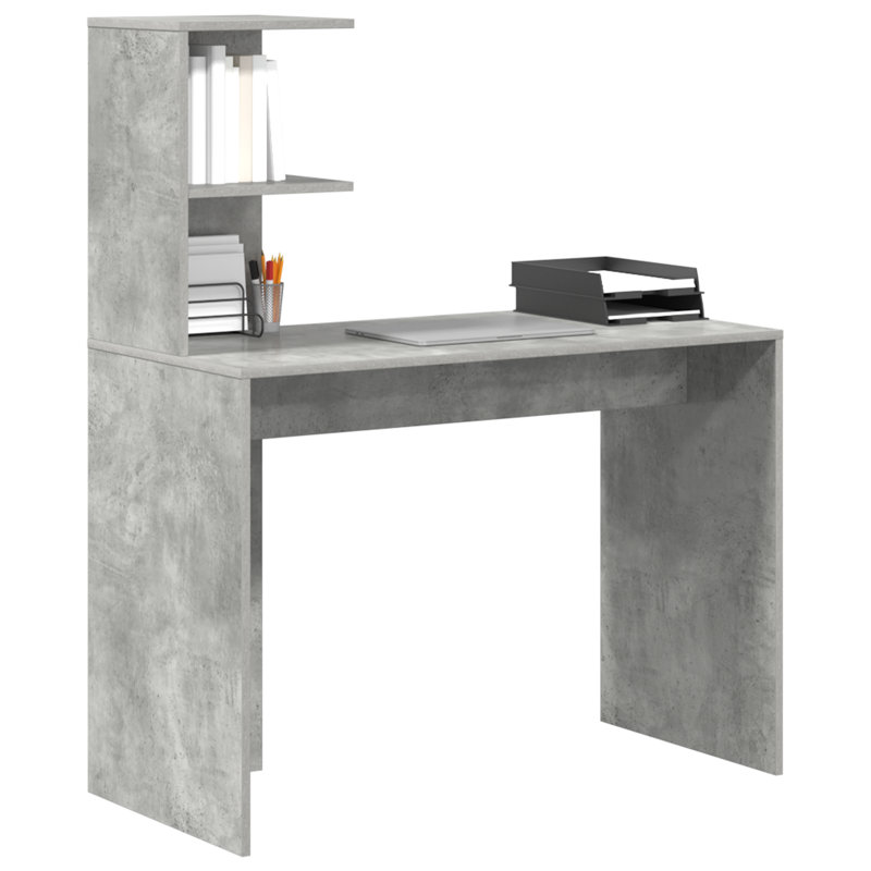 Writing Desk Particle Board Standard, Concrete Grey