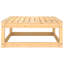 Ensemble modulaire de patio carré en pin 27,6 po avec coussins
