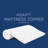 3" Memory Foam Mattress Topper, Queen,White
