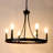 6 - Light Dimmable Wagon Wheel Chandelier-509230643
