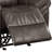 Simonis Brown Rolled Arm Glider Recliner
