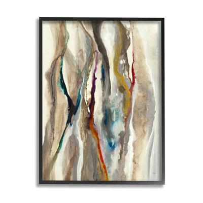 " Murky Flowing Lines Brown Blue Red "