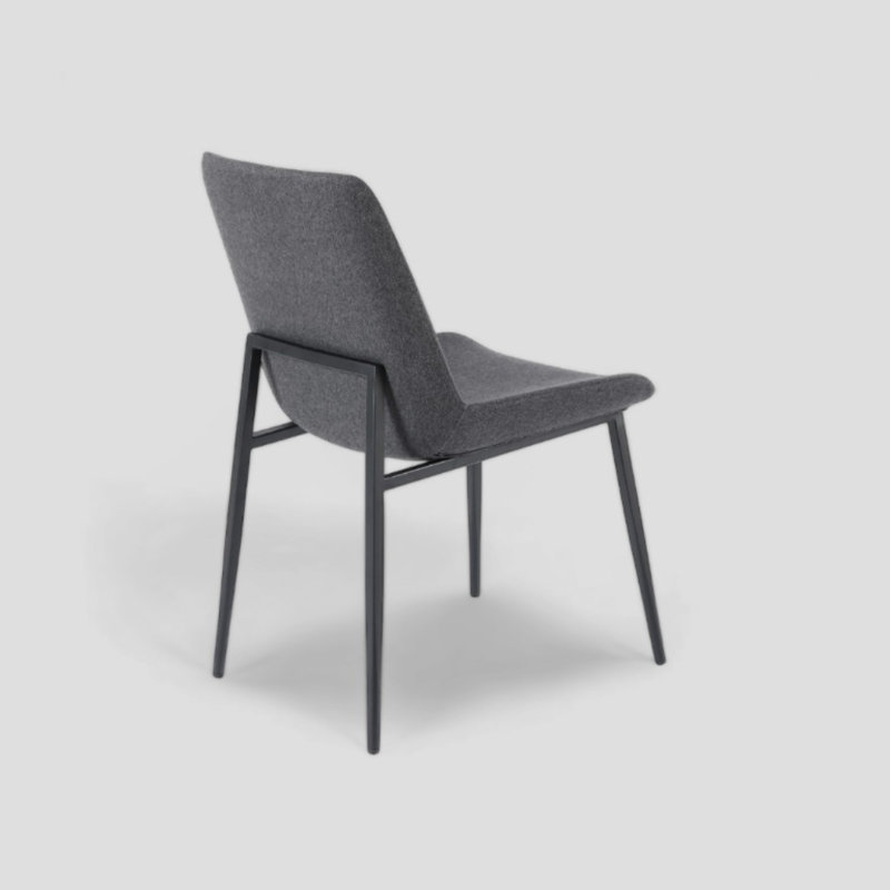 Chaise en tissu Thundelarra, Gris foncé