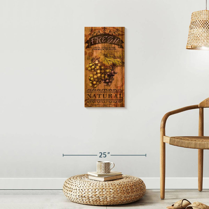 «Red Poppy Field Pop», reproduction sur toile, H 24 po x l 12 po x P 1,25 po