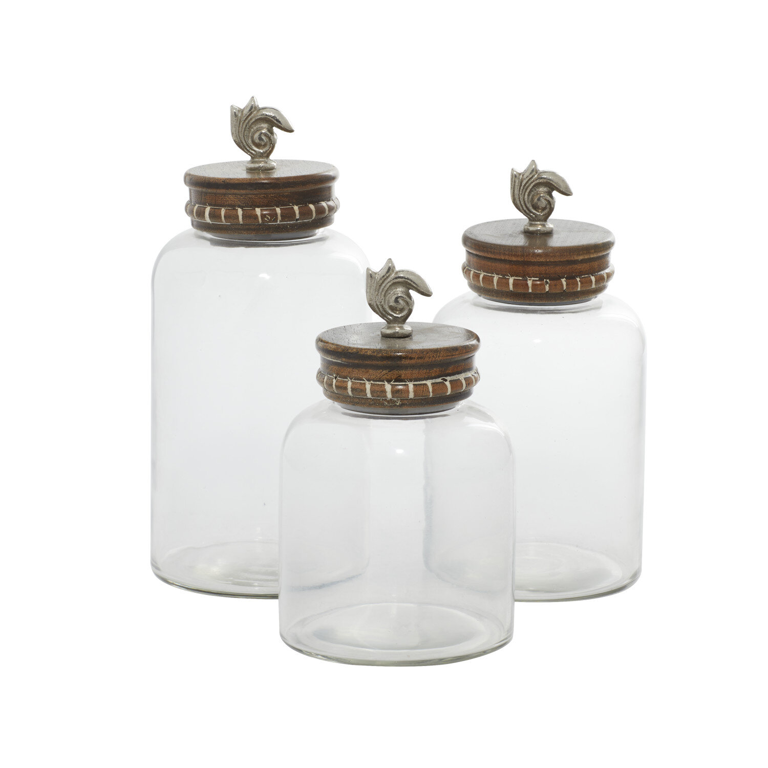 Empress Colored Glass Jars with Lid
