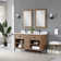 Kesia 60'' Double Bathroom Vanity with Cultured Marble Top with Mirror