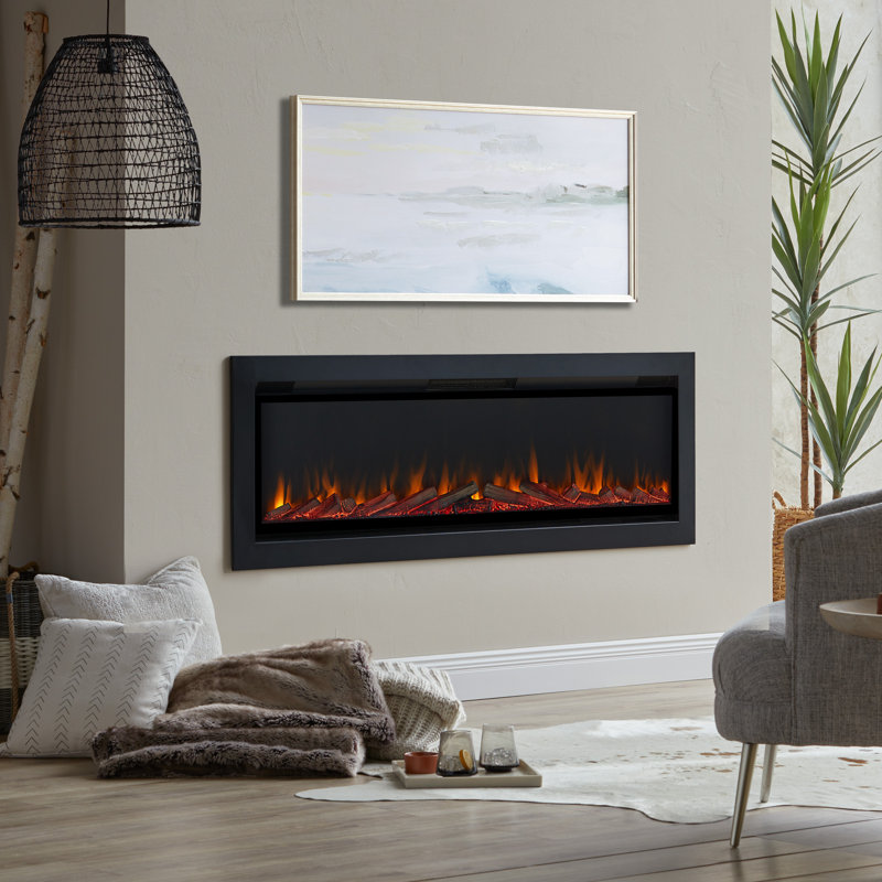 Wall-Mount or Recessed Electric Fireplace by Real Flame, 24.8" H x 65" W x 5.5" D