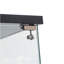 Vitrine vitrée 3 portes avec 4 tablettes, noir