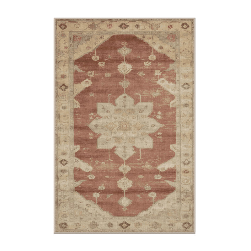 Machine Washable Overdyed Brown Area Rug, Rectangle 2' x 3'