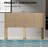Modern Farmhouse Wood Headboard King Size 80.2 In Wide Wall Mounted Fluted Panel Wingback - Natural Oak-390873676