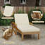 Chaise longue d'extérieur en acacia-633009459