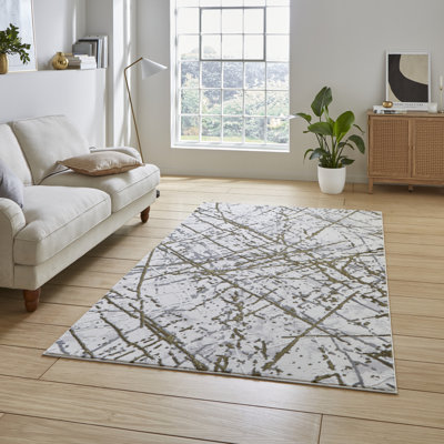 Artemis Artemis area rug Machine Woven Rectangle Gold