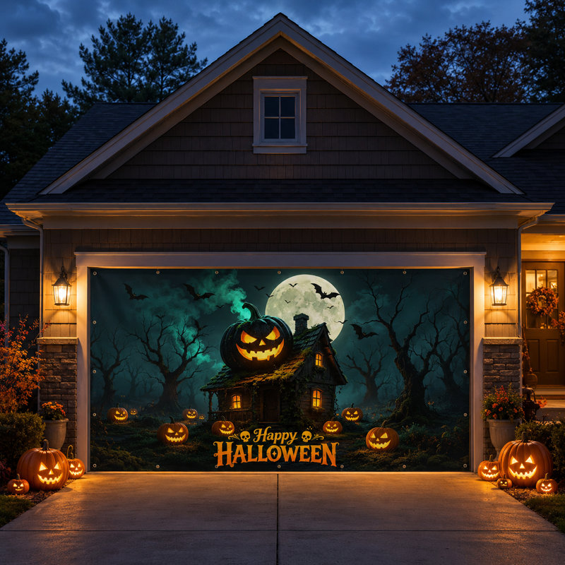 Décoration de garage Jack-O'-Lantern
